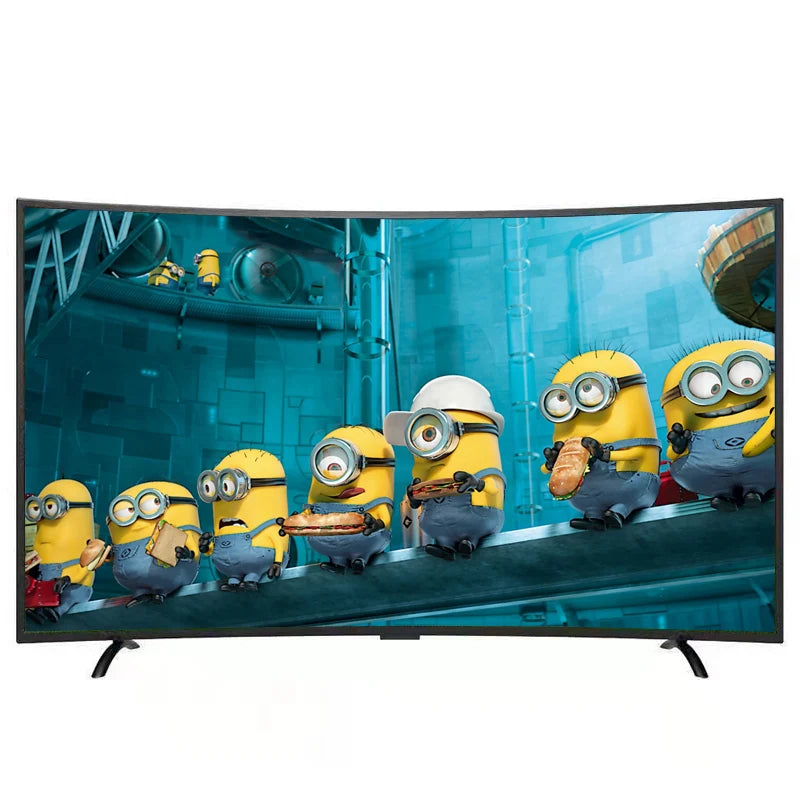 Large size Curved lcd monitor screen 4K LED wifi TV 60'' 65'' inch Smart TV Android system multi langauges Television TV