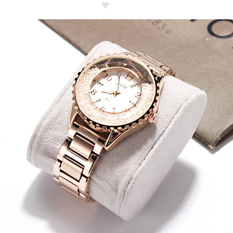 Women Watches Women Fashion 2020 Ladies Watch Luxury Brand Lady Quartz Wristwatches Quicksand Rose Gold Clock Female Wristwatch