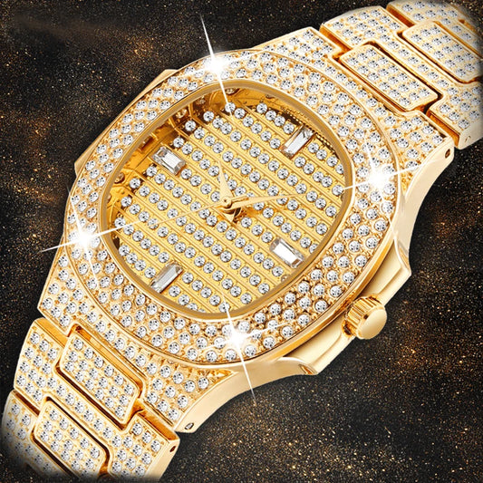 2020 New Luxury Ladies Watch Fashion Gold Wrist Watches For Women Watches Rhinestone Waterproof Ladies Quartz Watch Female Clock