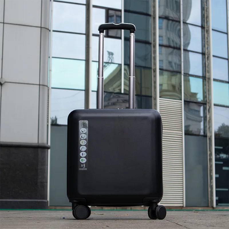 High Qualilty 16 Inch Mini Travel Suitcase With Wheels Small Carry On Rolling Luggage Trolley Case Boarding Cabin Free Shipping