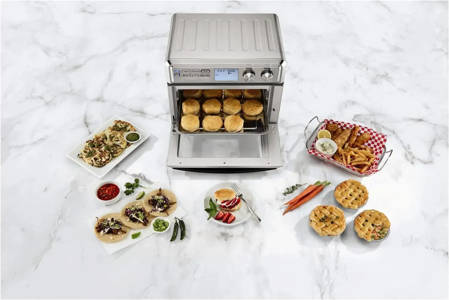 Cuisinart TOA-95 Digital AirFryer Toaster Oven, Premium 1800-Watt Oven with Digital Display and Controls – Extra-Large Capacity