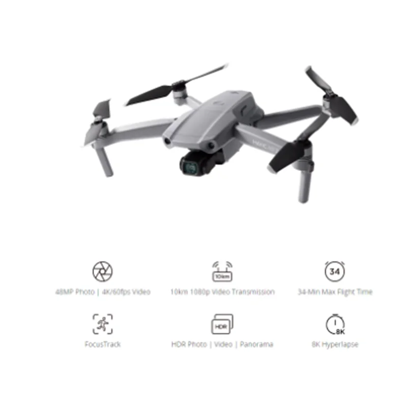 DJI Mavic Air 2/Mavic Air 2 Fly More Combo Camera Drone with 4K Gimbal 34-Min Flight Time 10km 1080p Video Transmission Original