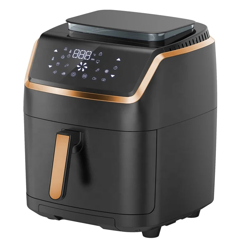 New design air frier digital 7L stainless steel airfryers with steam function grill and steam air fryer digital