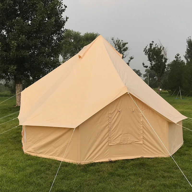 Large space emperor tent double poles glamping tent