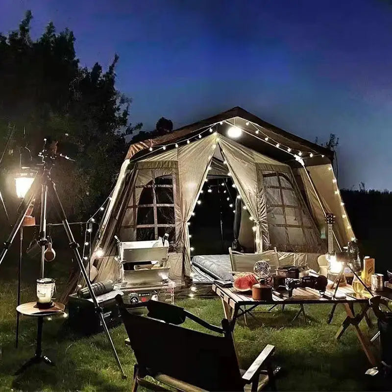 Outdoor Glamping Large Automatic Winter Camping Tents for 6 Person Events