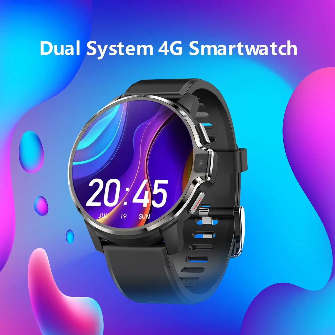 DM30 Smart Watch 4G 1.69 Inch Full Screen OS Android 9.1 4GB/64GB LTE 4G Sim GPS WIFI Heart Rate Men Women Smartwatch