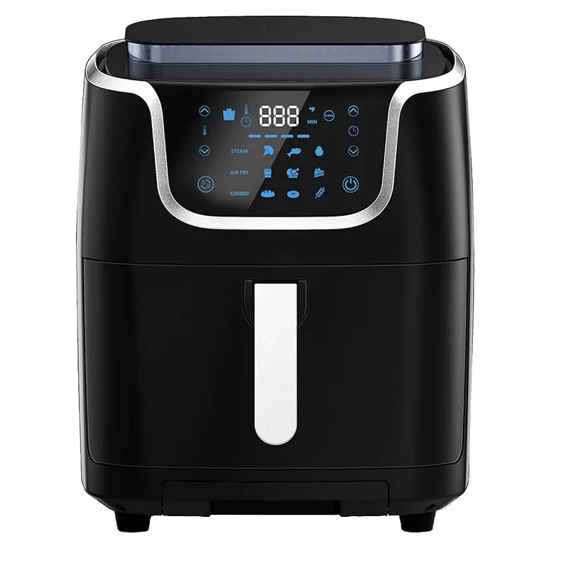 New design air frier digital 7L stainless steel airfryers with steam function grill and steam air fryer digital