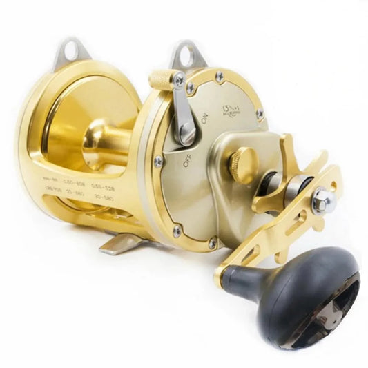 Metal Sea Boat Drum Fishing Reel Jigging Saltwater Lure Carp Coil for Big Fish Rods Windlass Goods Golden 2022 New Items ACT351