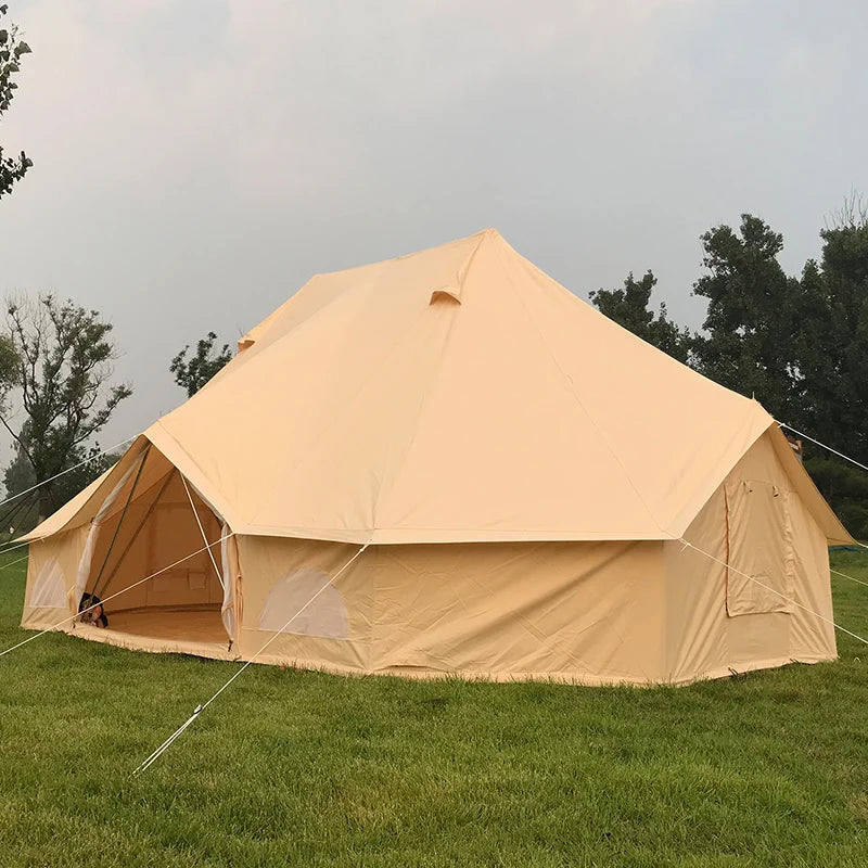 Large space emperor tent double poles glamping tent