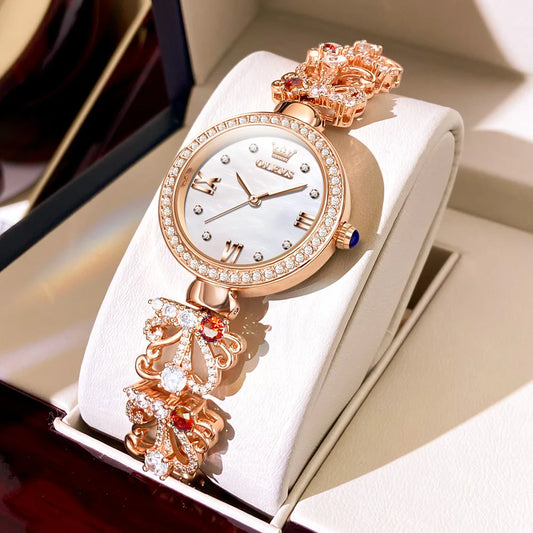 Luxury Brand Fashion Quartz Watch For Women Girls Waterproof Wristwatches Ladies Femmes Gift Elegante Saat Wrist Relojes Mujer