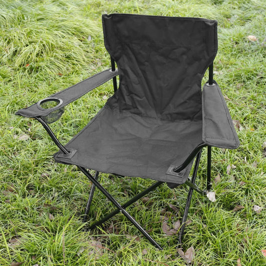 Camping Folding Chair Fishing Chair with Carrying Bag & Armrest Foldable Portable Camping Chair Heavy Duty for Travelling