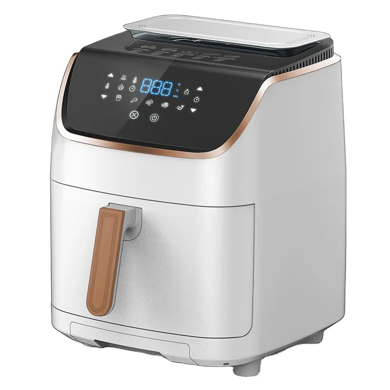 New design air frier digital 7L stainless steel airfryers with steam function grill and steam air fryer digital