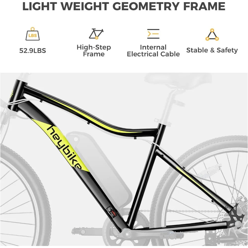 Race Max for Adults with 750W Peak Motor, 28mph Max Speed,27.5" Electric Mountain Bike with 7-Speed and Front Suspension