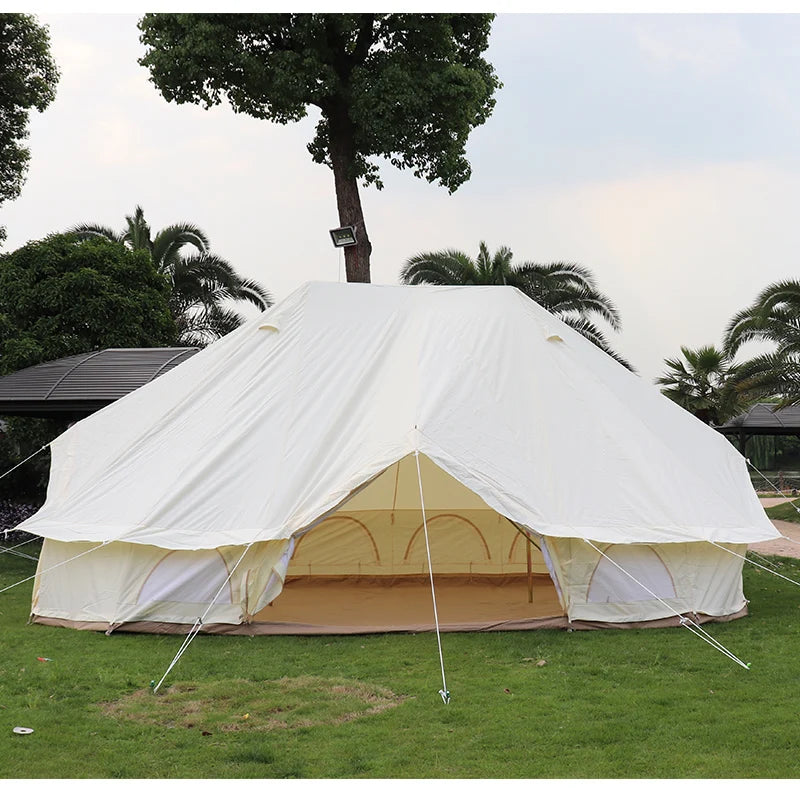 Large space emperor tent double poles glamping tent