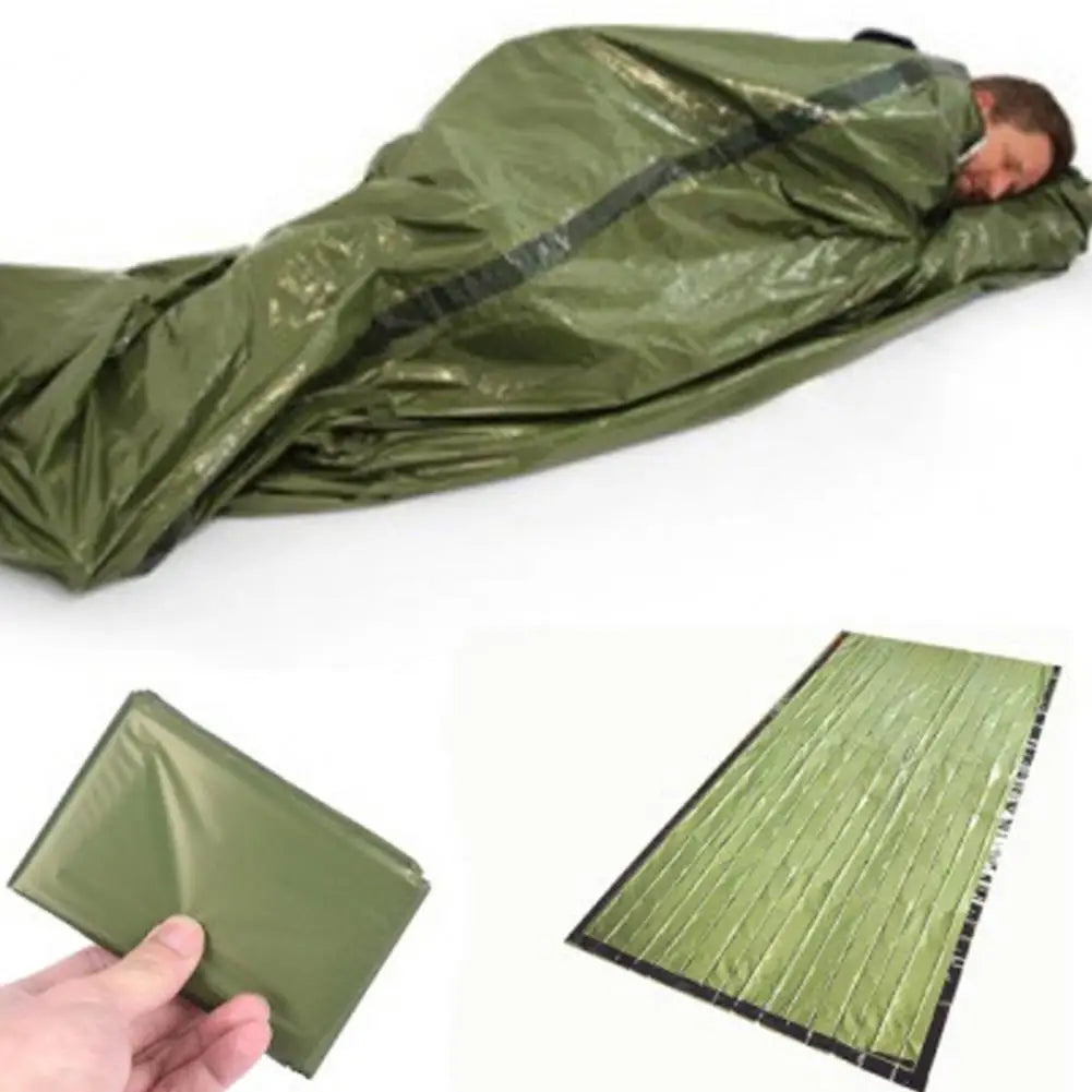 Emergency Sleeping Bag Thermal Blanket Waterproof Blanket Outdoor Camping Backpacking Hiking Adults Bivvy Sack Survival Gear