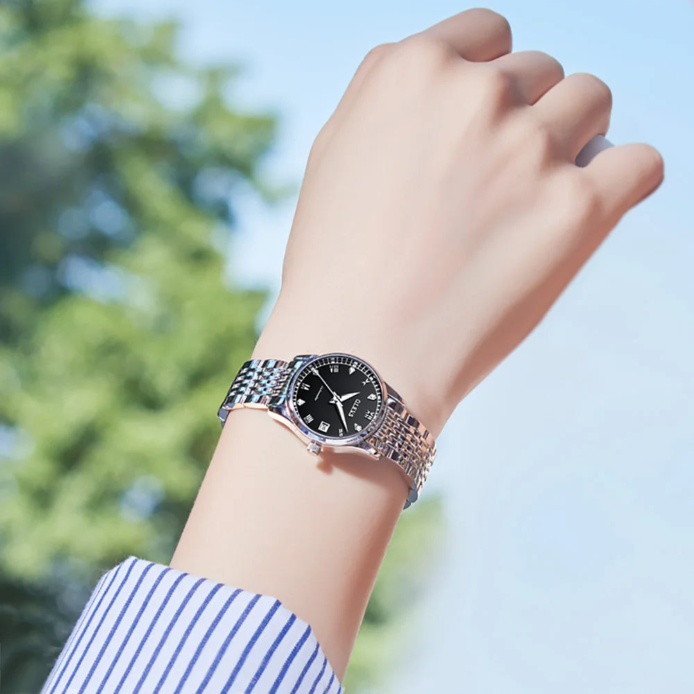 Luxury Brand Automatic Mechanical Wrist Watch For Women Reloj Mujer Elegante Waterproof Ladies Relogios Feminino Montre Femme