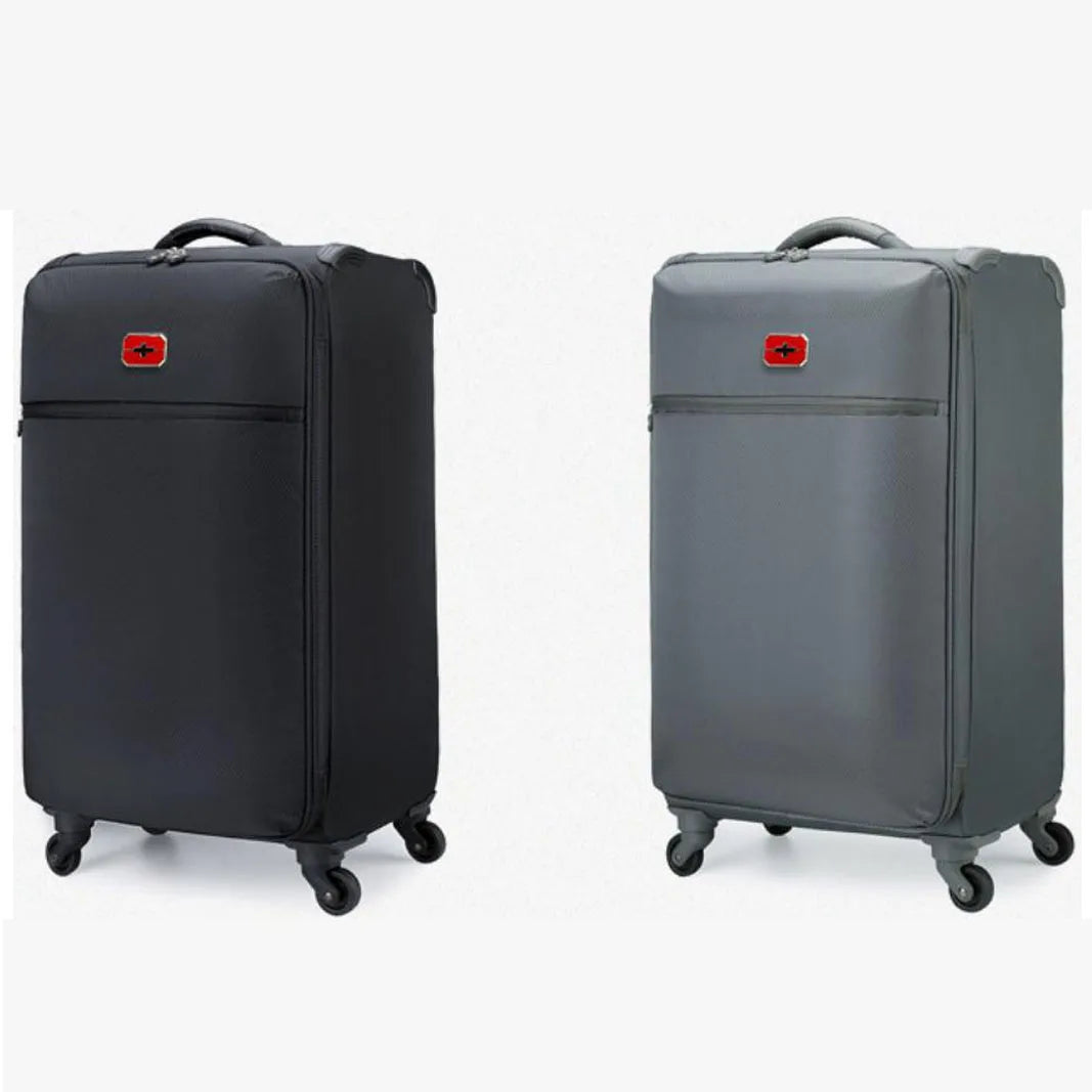 20"24"28"32" Travel Canvas Soft Large Suitcase With Wheel 23kg Trolley Rolling Luggage Bag Boarding Case Valise Free Shipping