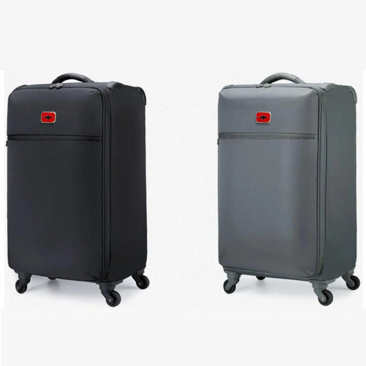 20"24"28"32" Travel Canvas Soft Large Suitcase With Wheel 23kg Trolley Rolling Luggage Bag Boarding Case Valise Free Shipping