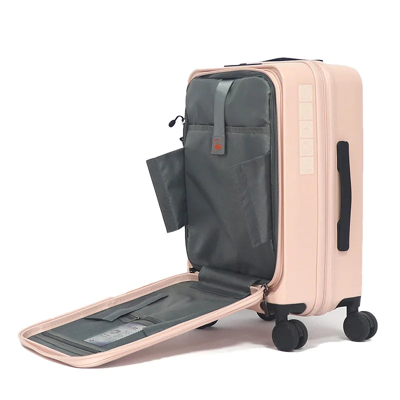 20/24/28 Inch New Design Trolley Luggage Large Capacity Travel Suitcase With TSA Lock Business  Women Carry-On Luggage Suitcase