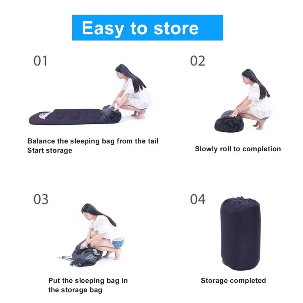 Envelope Sleeping Bag Lightweight Outdoor Sleeping Bag Compact Camping Sleeping Bag Winter Sleeping Bag Hiking Sleeping Bag