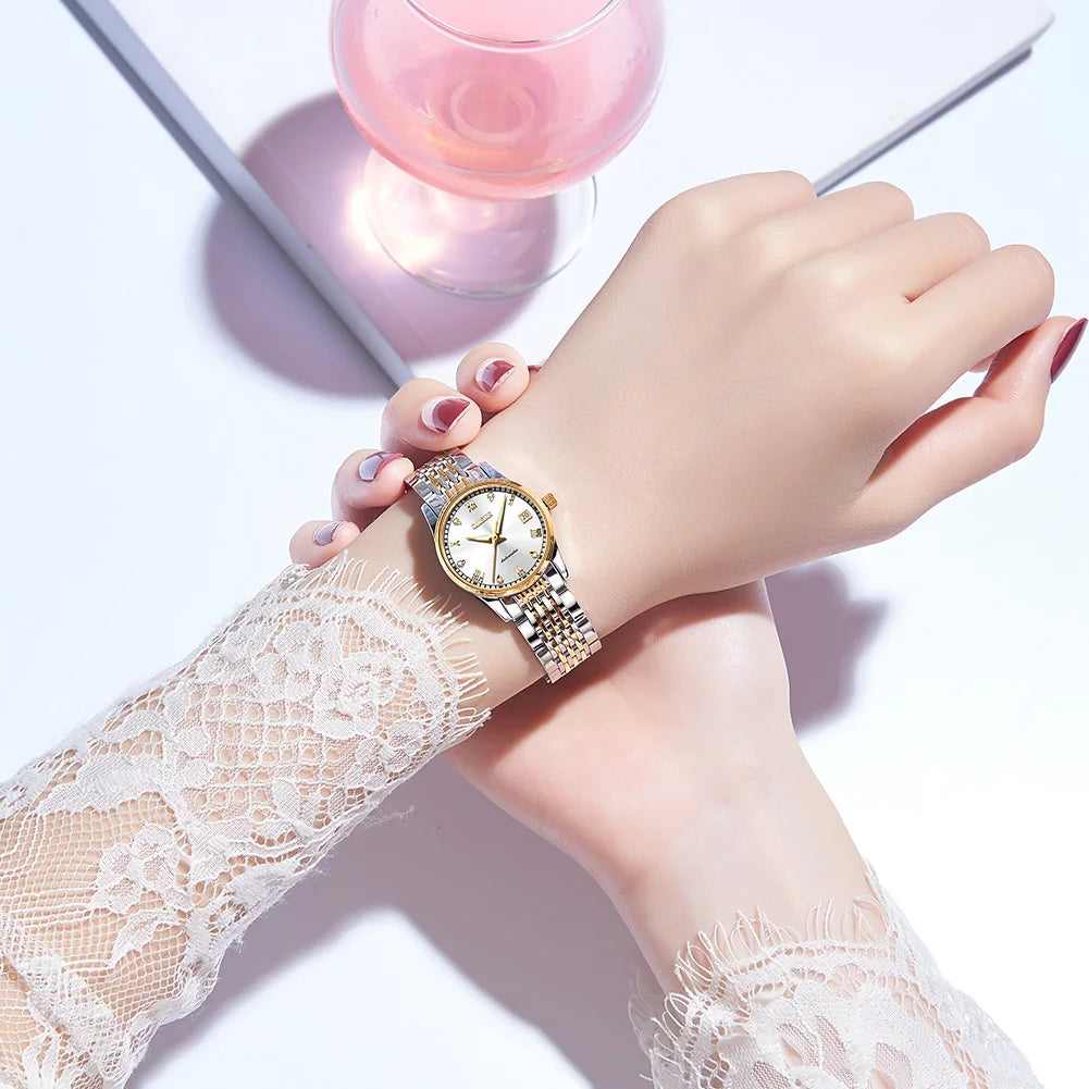 Luxury Brand Automatic Mechanical Wrist Watch For Women Reloj Mujer Elegante Waterproof Ladies Relogios Feminino Montre Femme