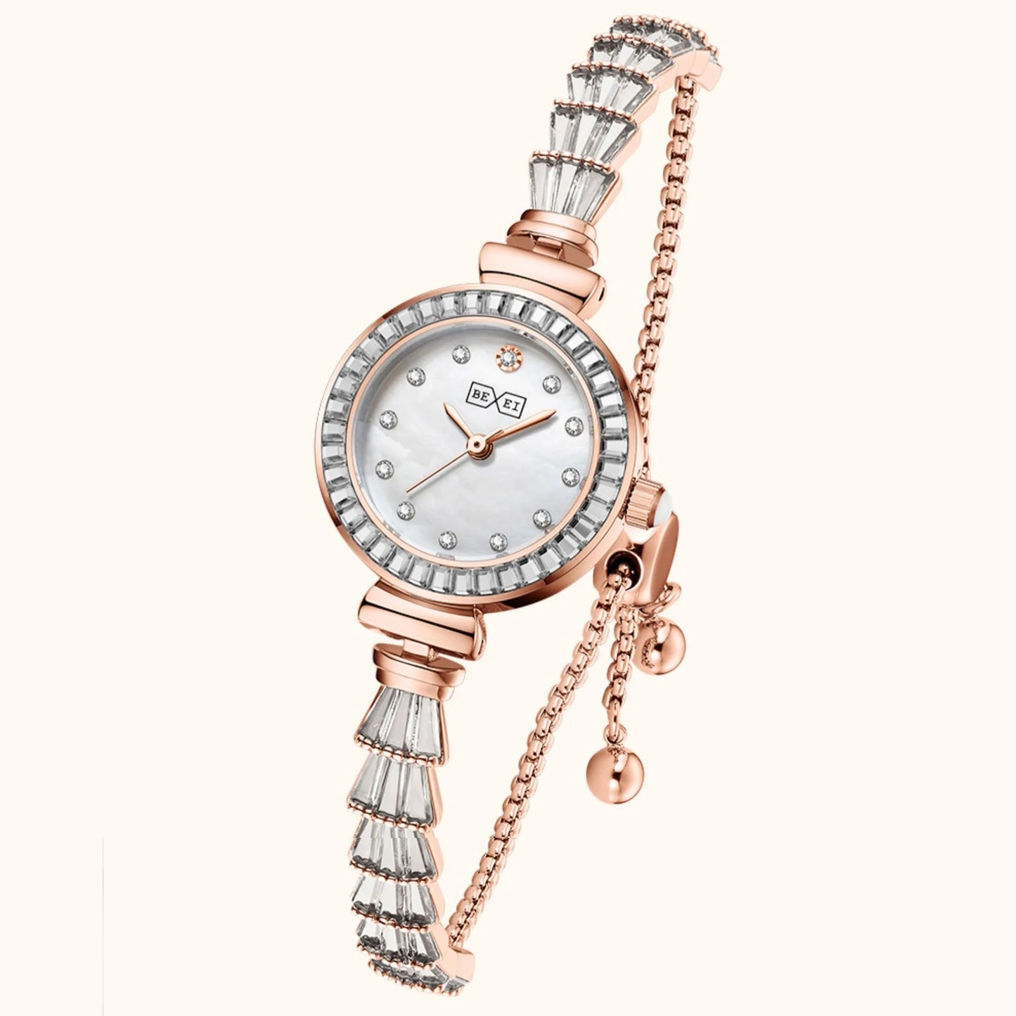 BEXEI Lady's watch bracelet s Quartz Movement fashion watch for women  Luxury  synthetic sapphire waterproof   3ATN