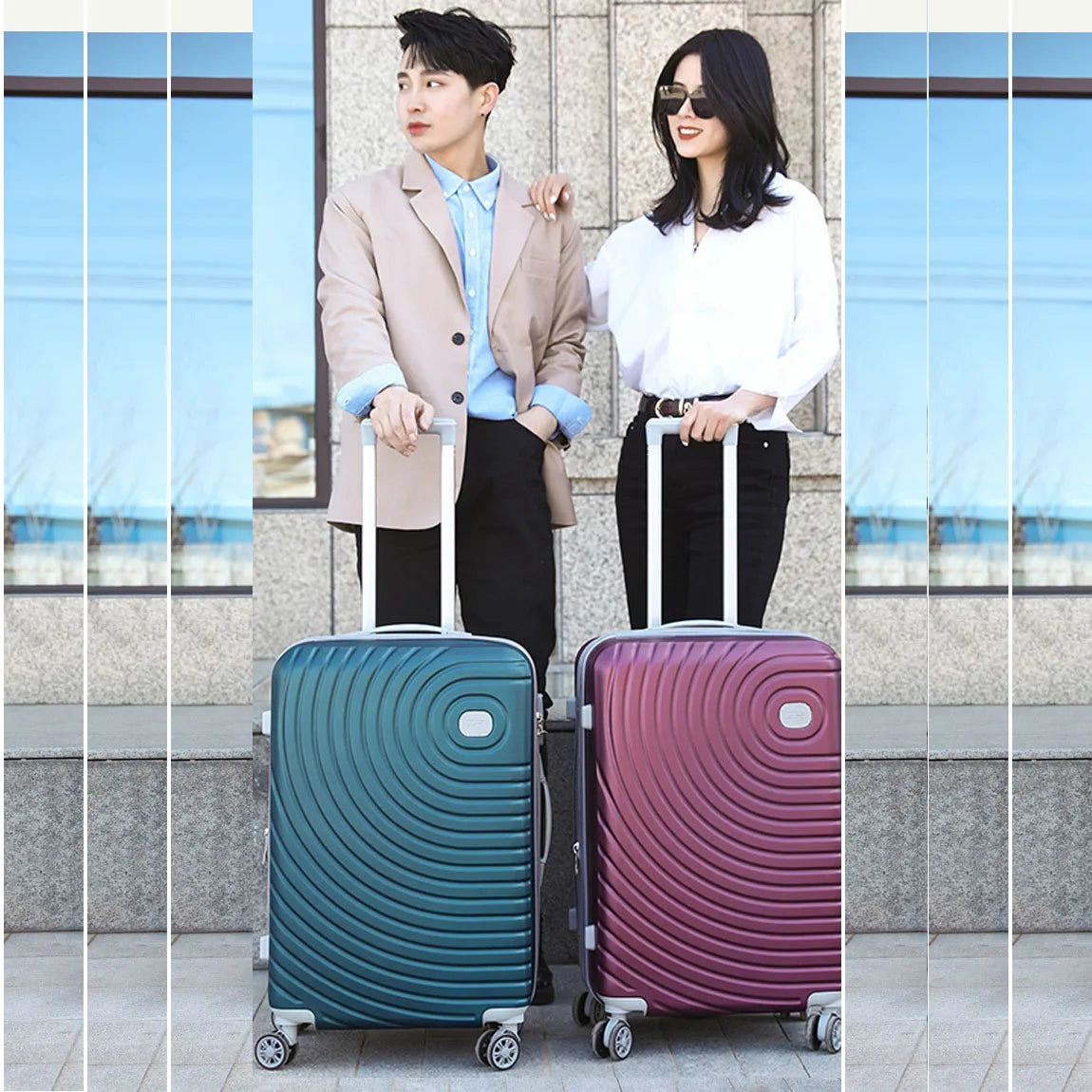 20"24"28" Travel Carry-on Elegant Multifunctional PC Suitcase TSA Lock Trolley Rolling Luggage Bag Boarding Case Free Shipping