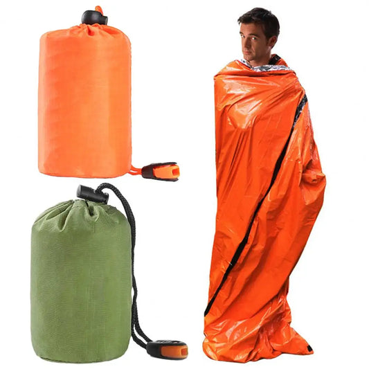 Emergency Sleeping Bag Thermal Blanket Waterproof Blanket Outdoor Camping Backpacking Hiking Adults Bivvy Sack Survival Gear