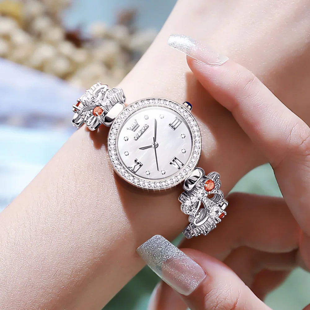 Luxury Brand Fashion Quartz Watch For Women Girls Waterproof Wristwatches Ladies Femmes Gift Elegante Saat Wrist Relojes Mujer