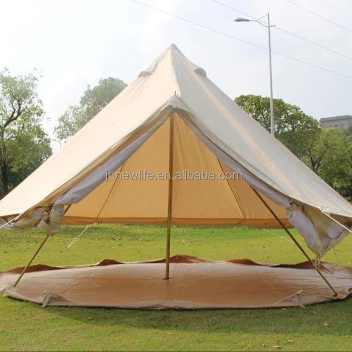 Customized Luxury 4 Seasons Waterproof House Outdoor Mongolian Yurt Oxford Fabric Bell Tents Glamping