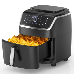 New design air frier digital 7L stainless steel airfryers with steam function grill and steam air fryer digital