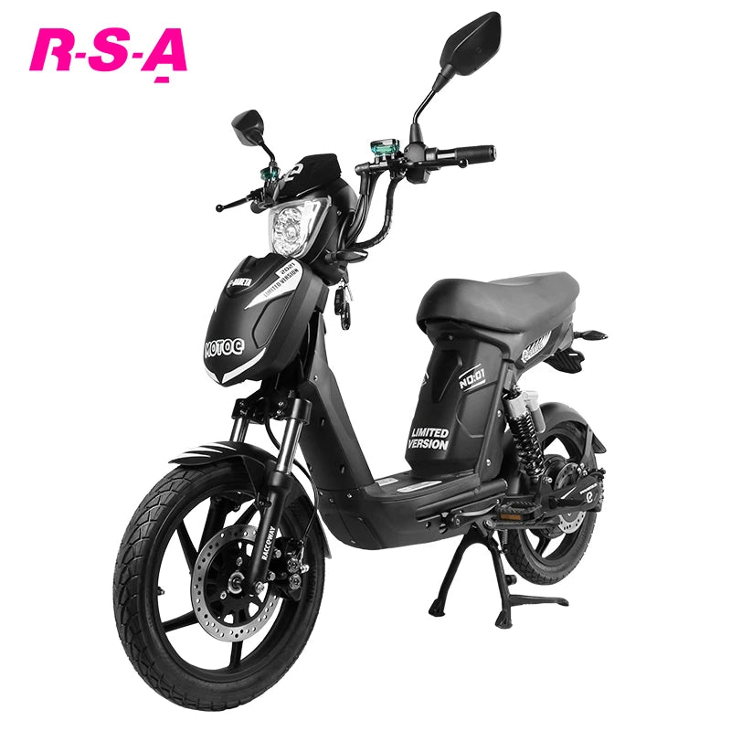 High speed EEC electric motorcycle for adult 48V 20Ah lead-acid battery scooter with pedals disc brake  bike