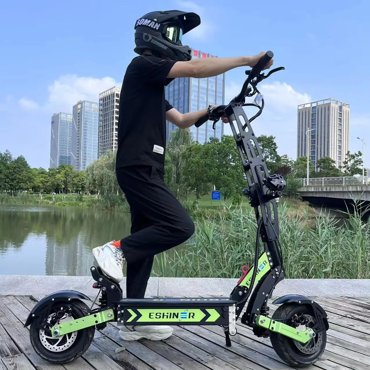 Password/NFC Start 6000w 60V E Scooter Bike Dual Motor 11 Inch Two Wheels EBS Brake APP Control Electric Scooters For Adults