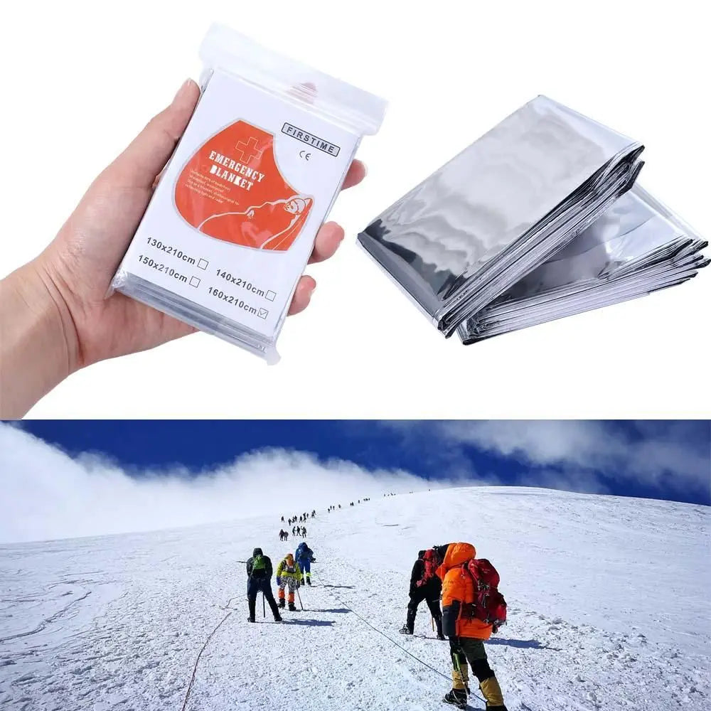 Protection Windproof for Camping Outdoor Emergency Blanket Thermal Insulation Blanket Hiking Survival Blanket Survival Blanket