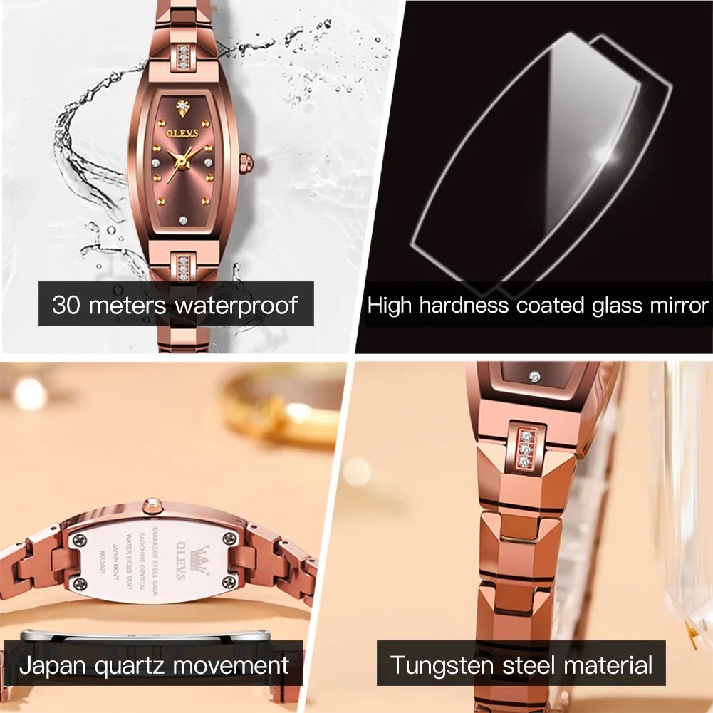 Luxury Fashion Quartz Wrist Watch For Women Ladies Reloj Mujer Elegant Relogio Feminino Montre Femmes Waterproof Saat Girls Gift