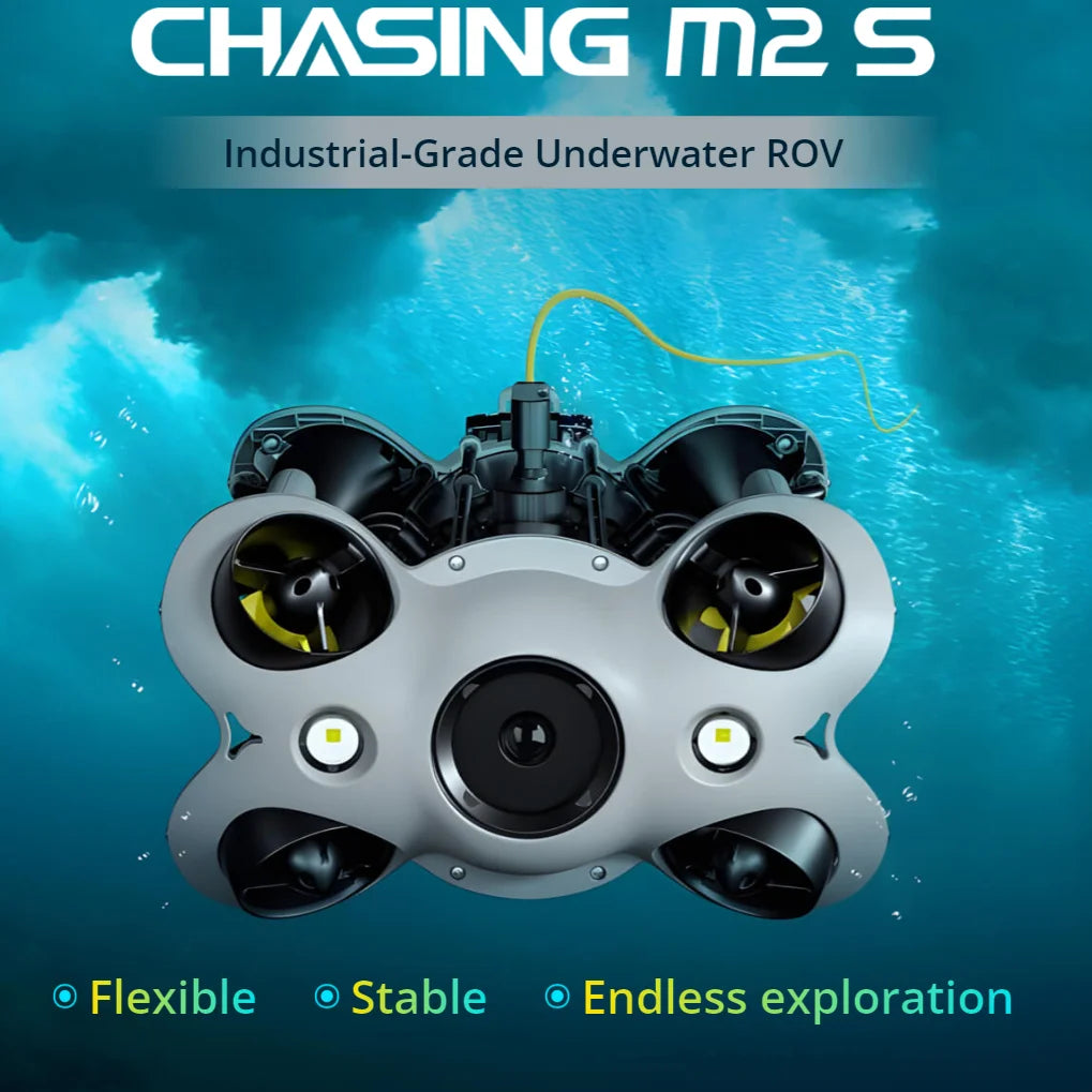 200M Advanced Underwater Rov Robot with Arm Chasing M2 S Underwater Drone 200WH Battery 4K Camera Diving Water Drone