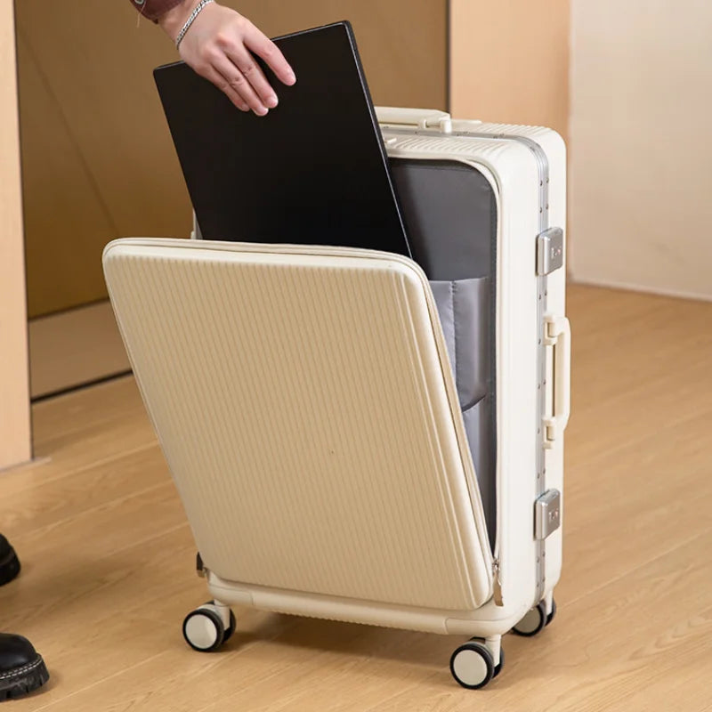 2023 New Design Travel Suitcase Large Capacity Luggage Women Men Carry-On Trolley Luggage 20/22/24/26 Inch Password Suitcase Bag