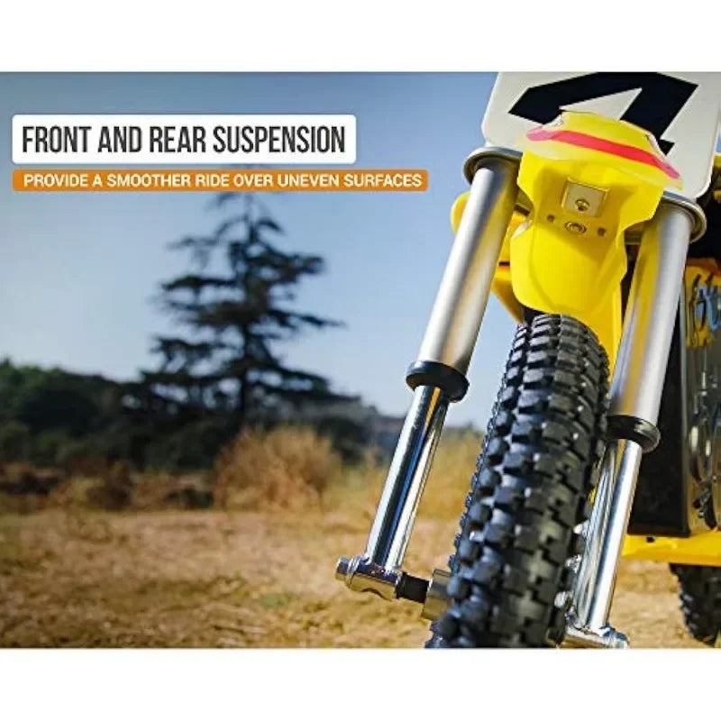 MX650 Dirt Rocket Off-Road Motocross Bike – 36V Electric Ride-On, Up to 17 mph, Dual Suspension