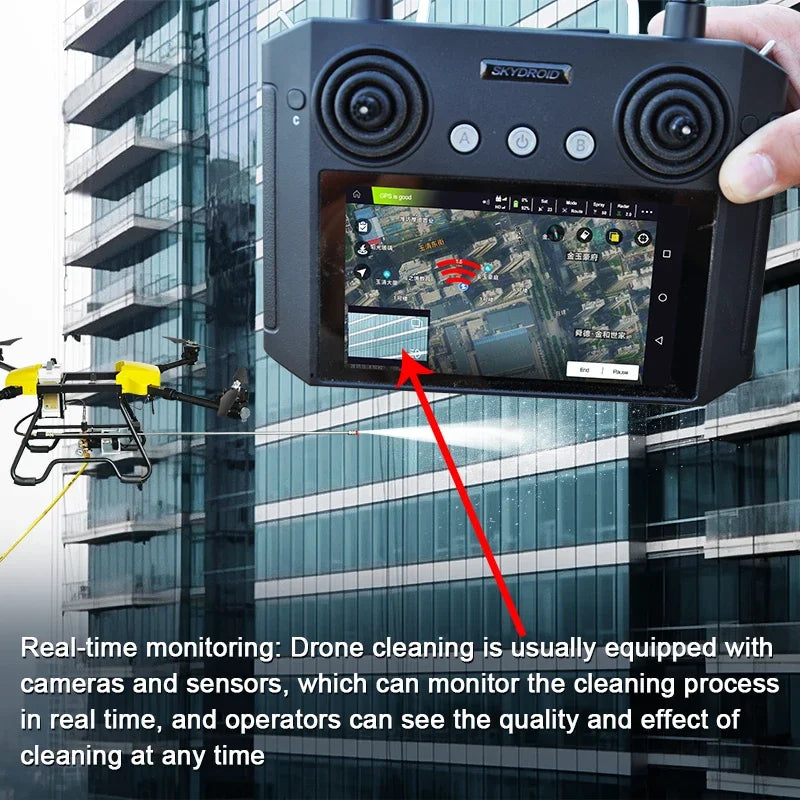 Joyance professional Factory Wholesale drone camera gimbals window cleaning drone windows of building Cleaning Effective